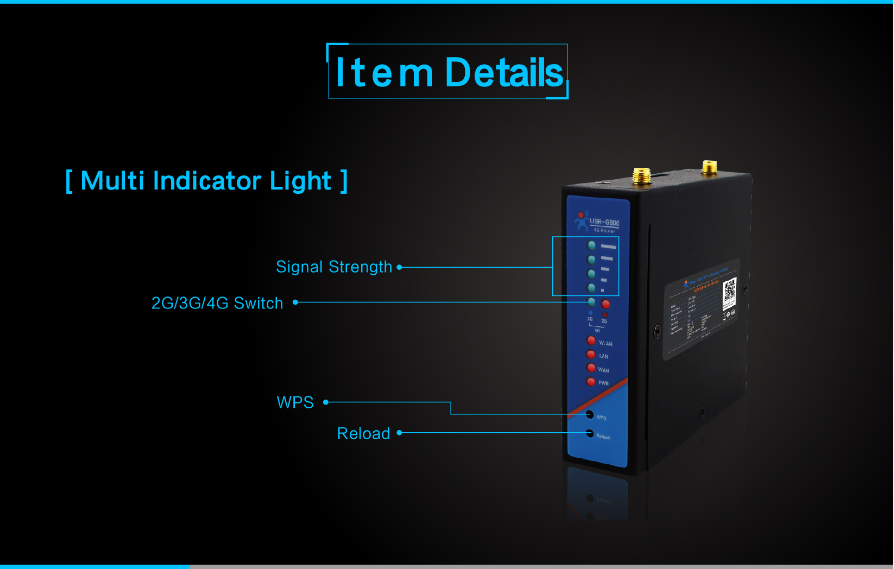 [USR-G806] Wireless Industrial 3G/4G WIFI router with VPN/IPSEC