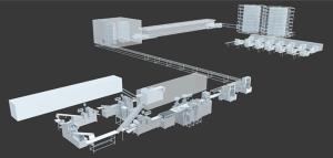 Quality Danish Pastry 10KW Bakery Production Line Equipment wholesale