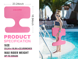 WOOWAVE Child Saddle Foam Floating Seat and Lounger Your Water Partner for Ambidextrous