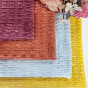 Quality 240GSM Flannel Fleece Jacquard Fabric Polyester Sleepwear Pillow wholesale