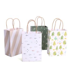 Quality 150GSM Twisted Handle 5KG Kraft Paper Shopping Bags wholesale