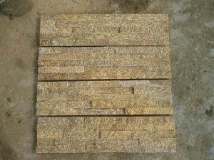 Quality Exterior Decoration Quartzite Stone Veneer Quartzite Natural Stone Yellow Color wholesale