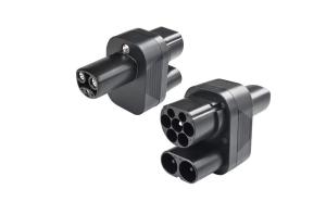 Quality Electric Vehicle Charging NACS Tesla To CCS2 Adapter , AC DC EV Charger Connector wholesale