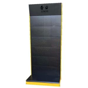 Quality Gondola metallic supermarket shelves fishing display rack wholesale
