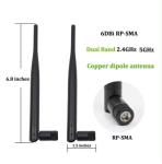 Rubber 3G 4G LTE Wifi Indoor Antenna High Gain 3-8dBi for 2.4GHz 5.8GHz