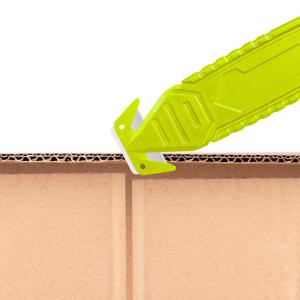 Quality Plastic Handle Material Safely Compact 15g Box Carton Opener Cutter with Hidden Blade wholesale