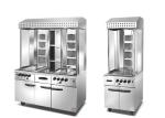 Durable Vertical Kebab Machine Stainless Steel Toaster With Cabinet Gas Double