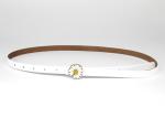 Fashion Jeans 13mm Woman Metal Daisy Buckle Thin Belt