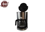 Silver Black Compact Drip Coffee Maker , 8-10 Cups Drip Filter Coffee Machine
