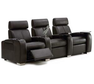 Quality Movie Cinema Wood Leather Recliner Chairs wholesale
