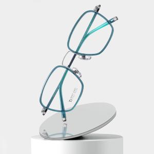 Quality Titanium Frame Square Acetate Glasses , CE Men Fashion Glasses wholesale