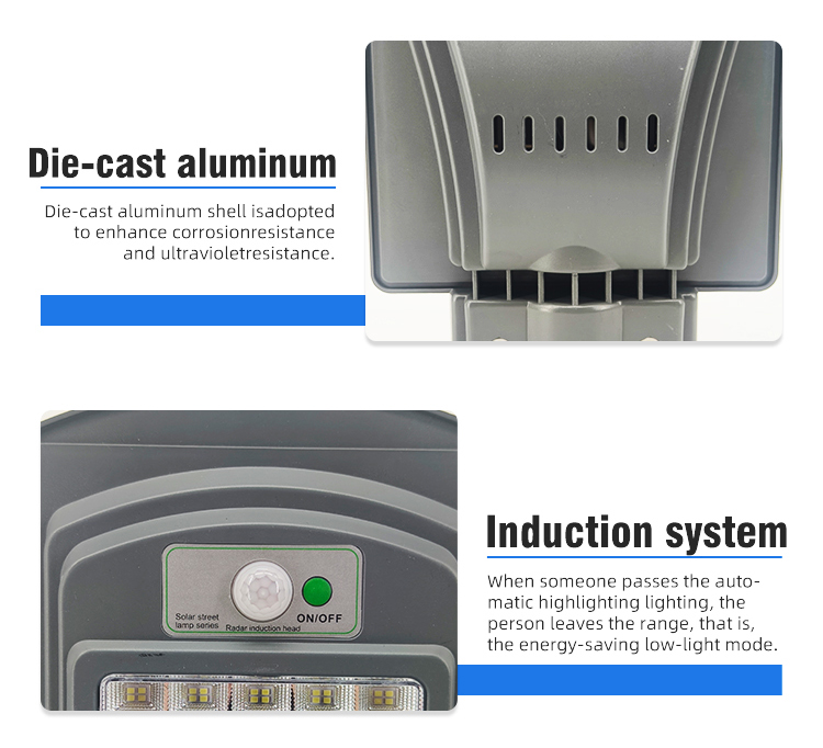 Outdoor Integrated 100W LED Solar Streetlights with High Lumen