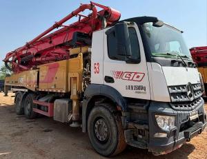Quality 2020 Sany Benz 52M Used Concrete Mobile Pump Truck SYM5353THB 520C-10 Red/Yellow/Black wholesale