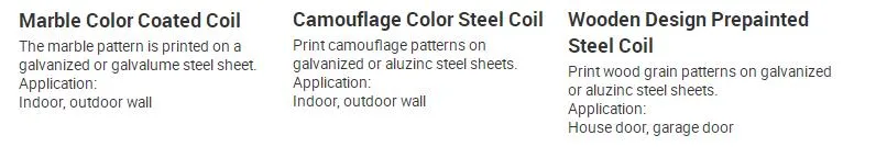 China Big Factory Good Price 0.12-6.0mm Aluminum Coil SGCC Print Prepainted Coils PPGL PPGI Coil