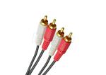 Round Wire RCA Audio Cable , Audio Video Cables 2RCA 3RCA Cable 2R / 3R