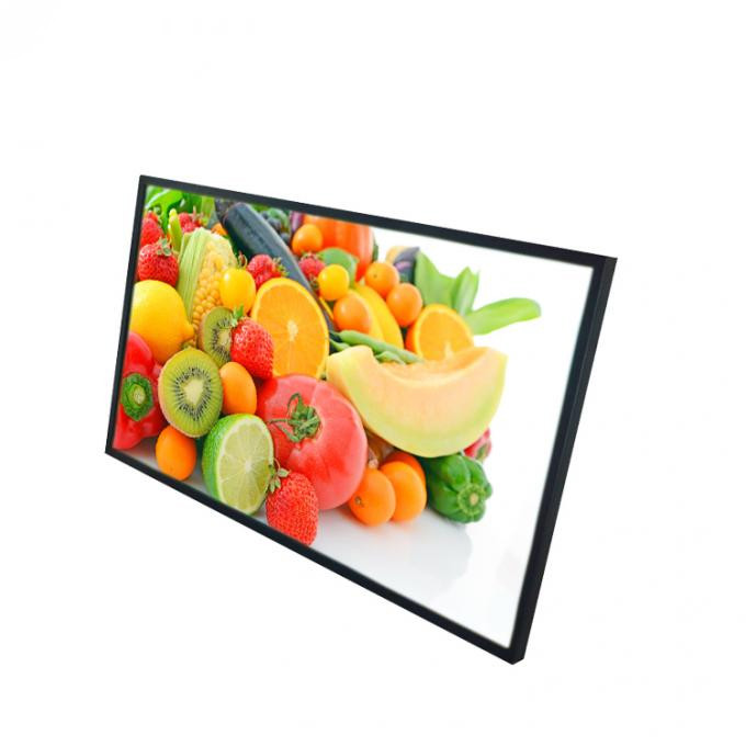 WiFi Wall Mounted Digital Signage Restaurant Menu 27 Inch Horizontal