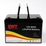 Commercial Storage 12V LiFePO4 Lithium Ion Battery Pack 12.8V 80Ah Lithium Iron