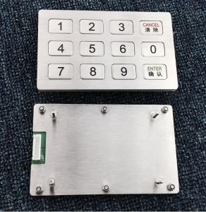 China 4x3 matrix stainless steel metal keypads on sale