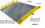 Accident Preventing Aluminum Dock Plate 2 Legs Diamond Tread Surface