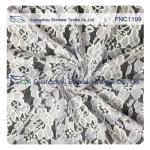 Cotton Nylon Lace Fabric of Floral pattern for Fashion Garments, Wedding Dress