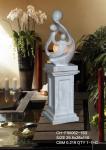 43 Inch Polyresin Couples Cast Stone Water Fountains