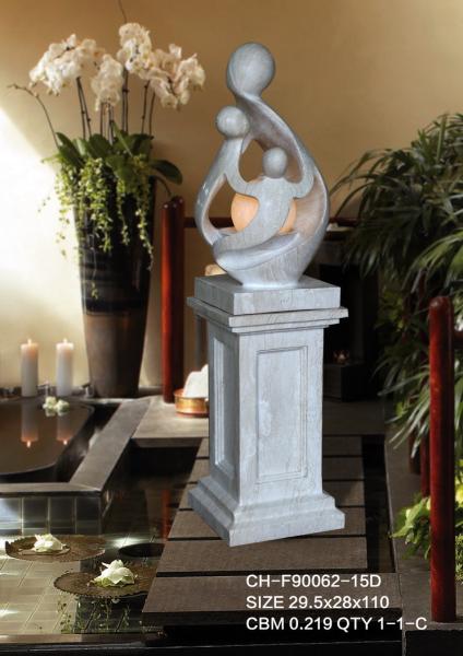 43 Inch Polyresin Couples Cast Stone Water Fountains