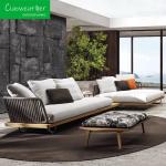 Hotel Restaurant Rattan Weaving Sofa Set Modern Simple Design Outdoor Furniture