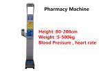 Pharmacy Height And Weight Measuring Scale With Blood Pressure Machine DHM -