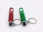 Personalized Anodized Aluminum Keychain Mini Flashlight LED Beer Bottle Opener,