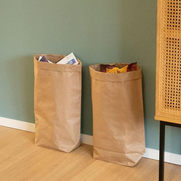 Waterproof Biodegradable Brown Kraft Paper Lawn Leaf Trash Yard Waste Rubbish