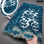 Other Decoration Supoo Tulle Lace with Velvet African Lace/Senegal Fabric