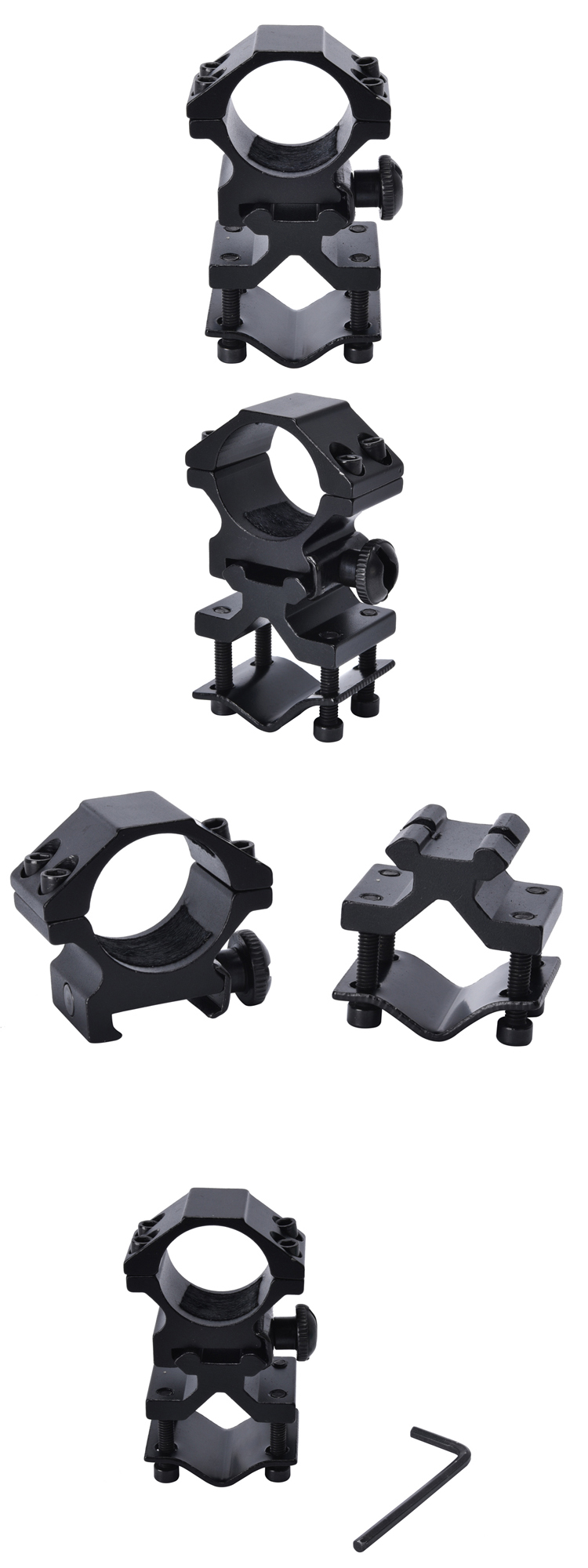Maximum Output Power 0 Tactical Accessory 1'' QQ Torchlight Scope Mount Flashlight Mount