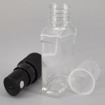 Transparent Square 4.5g 20ml Plastic Mist Spray Bottle