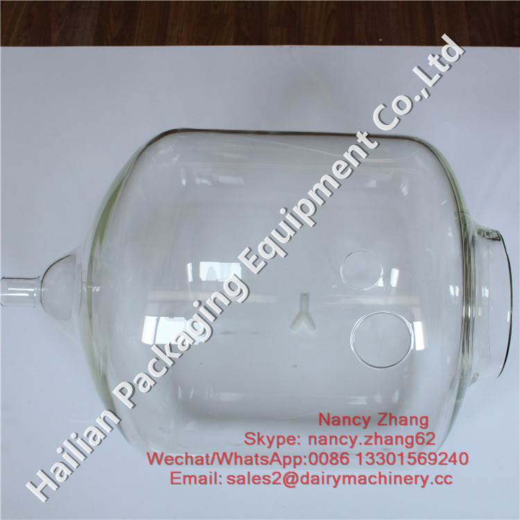 Bracket Installation Method for Glass Milk Measuring Bottle in Milking Parlor Top Dia. 198mm