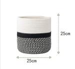 Wholesale Handmade Design Decorative Small Woven Grey Cotton Rope Baskets For