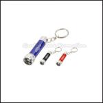 advertising 6 led flashlight torch keychain keyrings Printed logo
