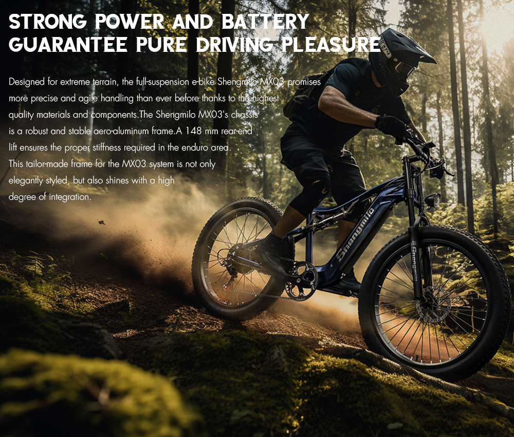48V 1000W Power MTB Electric Mountain Bike With 17.5ah Lithium Battery Disc Brake