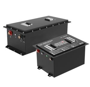 Quality Smart CANBUS RS485 LiFePO4 Golf Cart 48V 51.2V 150Ah Lithium Iron LFP Batteries with LCD LED Display / Charger wholesale