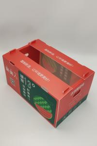 Quality HD Printed Agricultural Product Stackable Corrugated Carton Storage Box For Shelves Promotion wholesale