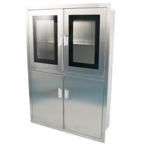 Quality Thick 1.2mm Stainless Steel Medical Cabinet Hospitatal Furniture wholesale