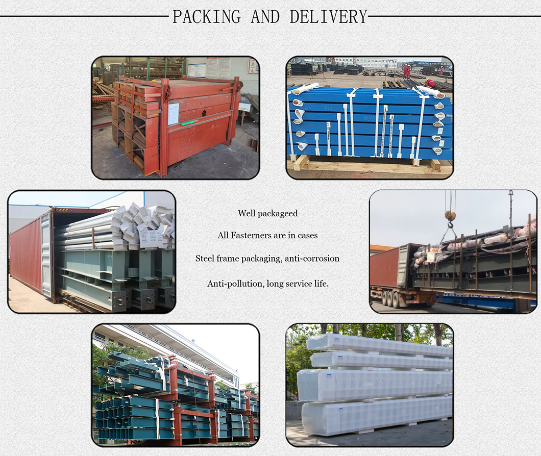 Anti Corrosion Galvanized Prefabricated Steel Structure Workshop Warehouse