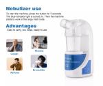 Household Adult Kid Inhalator Machine Handy Ultrasonic Nebulizer With Mouth Mask