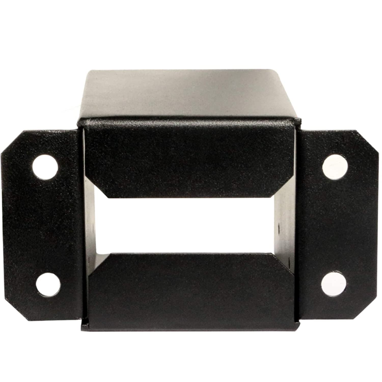 Inner Size 3.6"x3.6" Post Base Brackets Heavy Duty Powder-Coated Post Anchor Matte Black Wood Post Brackets
