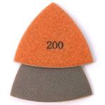Electroplated Synthetic Diamond Polishing Pads Triangle Shape Colorful Nickle