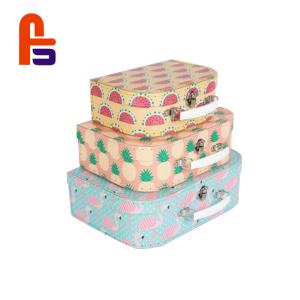Quality Cute Children Customized Dimension Cardboard Suitcase Box wholesale