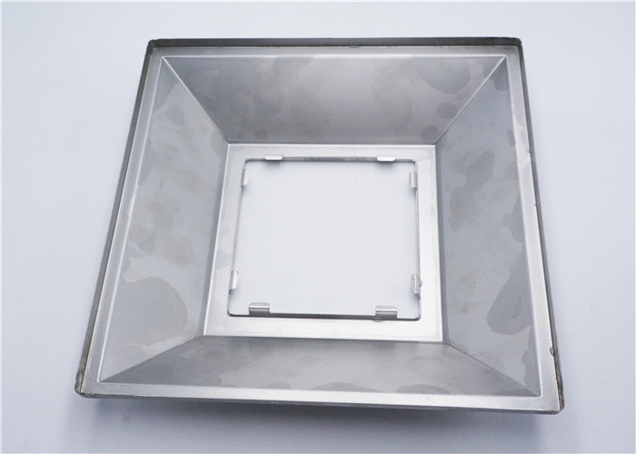 Stainless Steel Metal Stamping Parts Square LED Lamp Vocer 157 * 157 mm