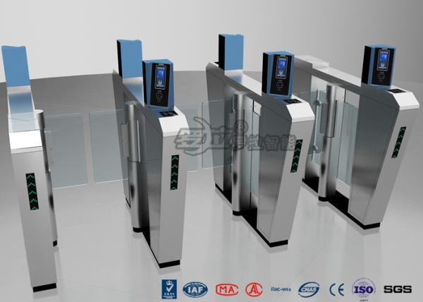 Waist Height Turnstile Security Systems , Face Recognition Speed Fastlane