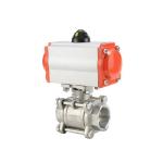 DN50 Pn16 CF8m 1000wog 3PC Pneumatic Actuators Float Ball Valve within 30 Days