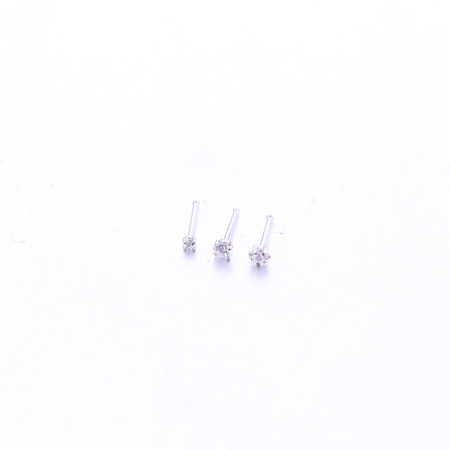 UK fashion body jewelry 16G star zircon piercing custom lip rings