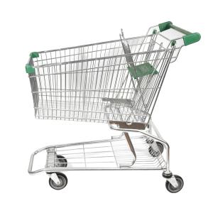Quality High Sales 125L Classic Conventional American Metal Shopping Cart Wholesale Grocery Supermarket Cart wholesale